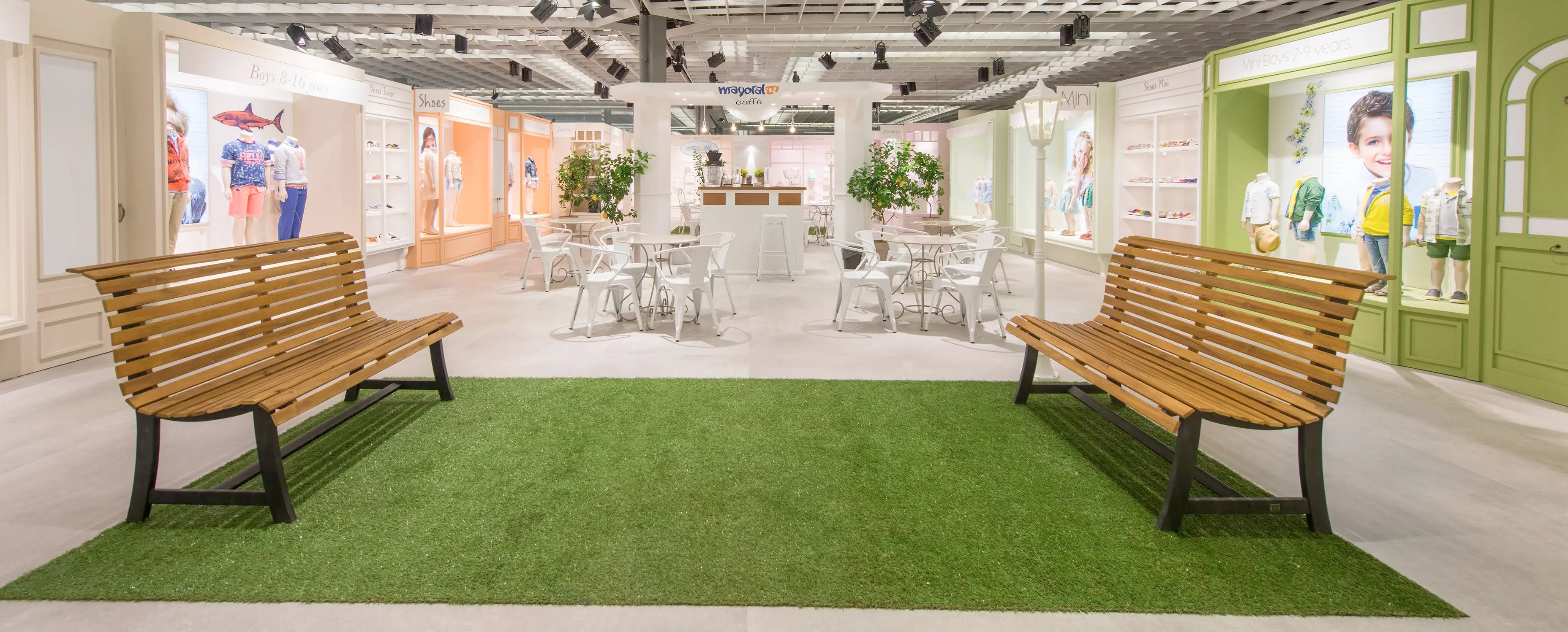 Custom exhibition stand designed for Mayoral at international children's fashion fair — Stand-Out